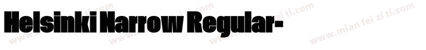 Helsinki Narrow Regular字体转换
